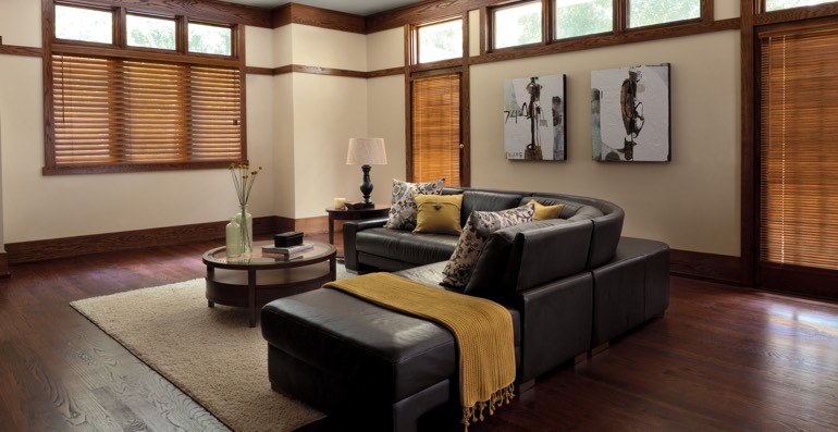 Atlanta hardwood floor and blinds